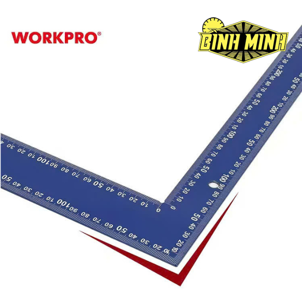 Thước thép đo vuông góc, kích thước 400*600mm (16x24'') Workpro - WP264010