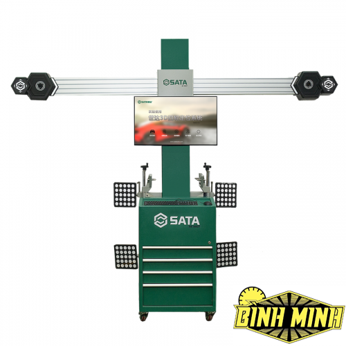 Máy canh chỉnh bánh xe 3D, hoạt động bằng điện, dùng trong garage sửa xe ô tô, SATA - AE5602T