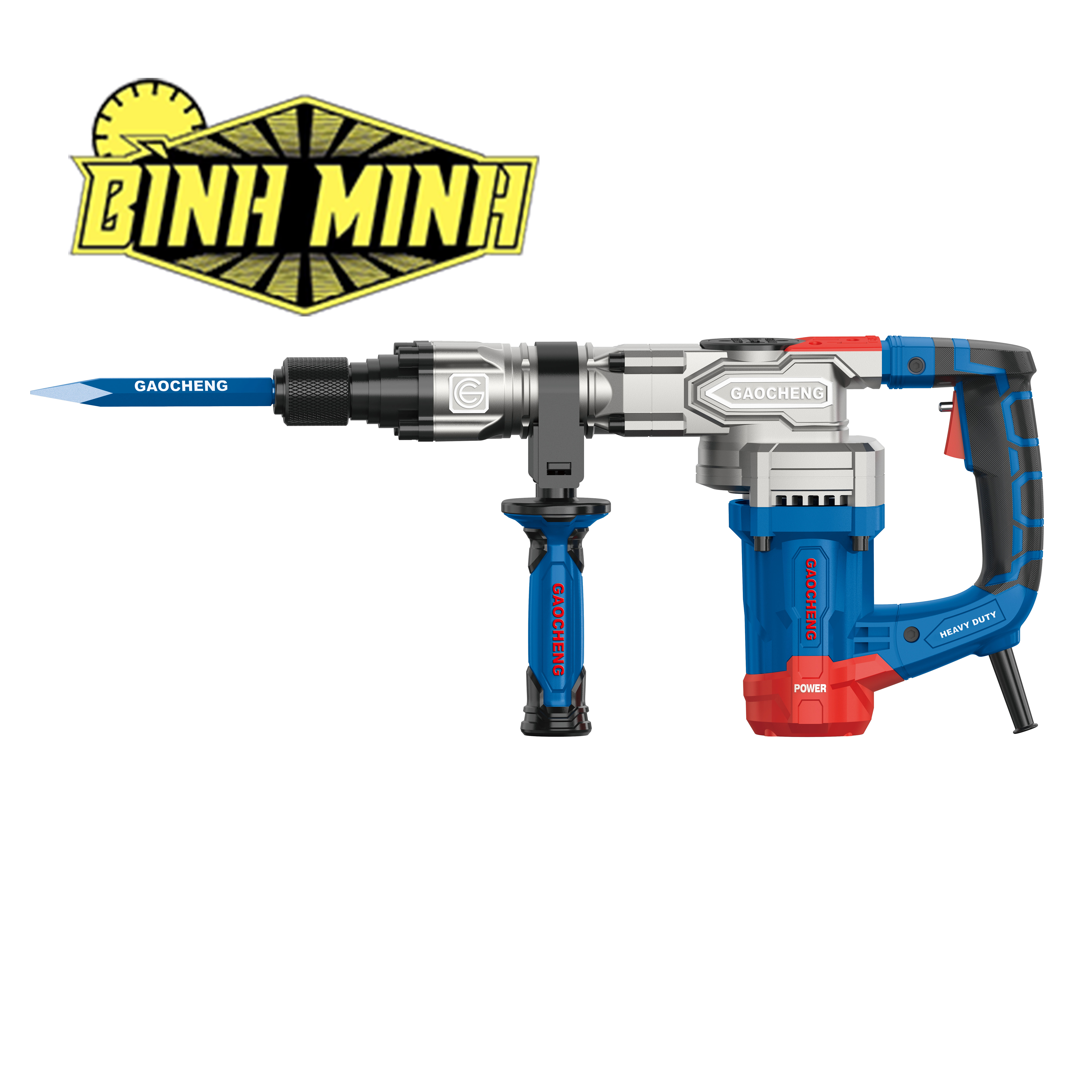 Máy đục bê tông cầm tay, hoạt động bằng điện GAOCHENG PRO -  GN-DM2001 Công suất: 1550W