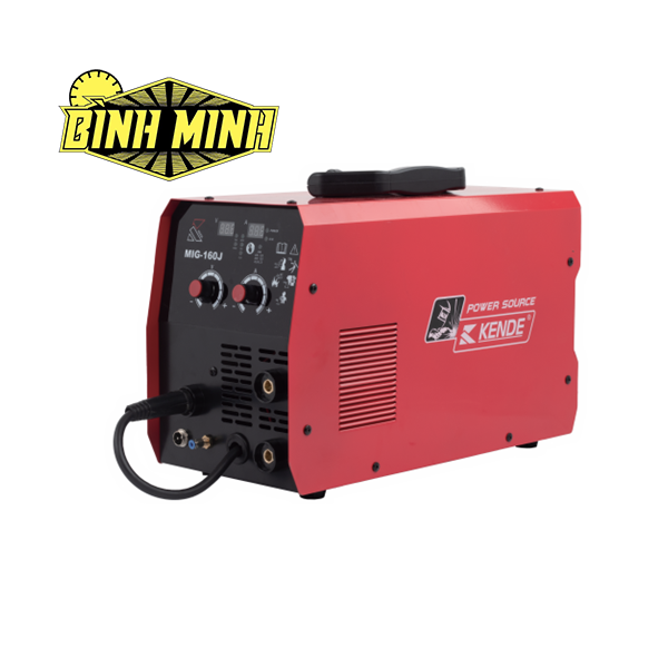 Máy hàn thủ công, dùng dây hàn lõi thuốc, công xuất đầu vào tối đa 7.1 KVA. Hiệu  Kende - MIG 160J