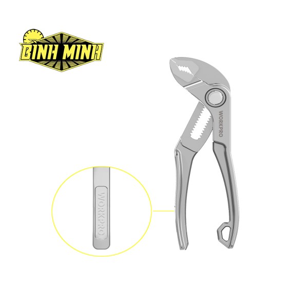 Kìm mỏ quạ điều chỉnh nhanh 4 inch 100mm Workpro - WP231170