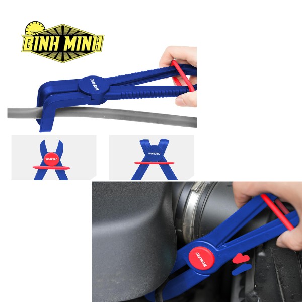 Kìm kẹp ống thẳng và 90 độ (1 Bộ = 6 Cái) Workpro - WP204019