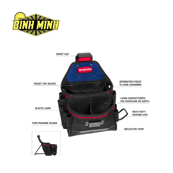 Túi đựng dụng cụ xây dựng Workpro - WP281072