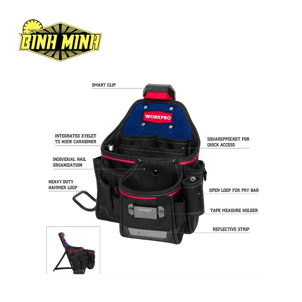 Túi đựng đồ nghề của nhà thầu Workpro - WP281074