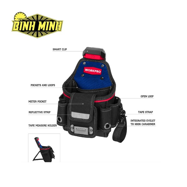 Túi đựng đồ nghề điện Workpro - WP281075