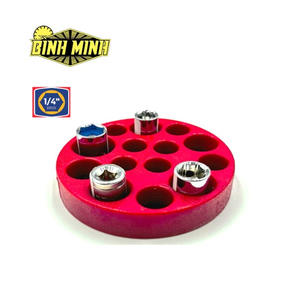 Khay đựng sắp xếp đầu tuýp bằng nhựa có từ tính 1/4 inch Workpro - WP433057